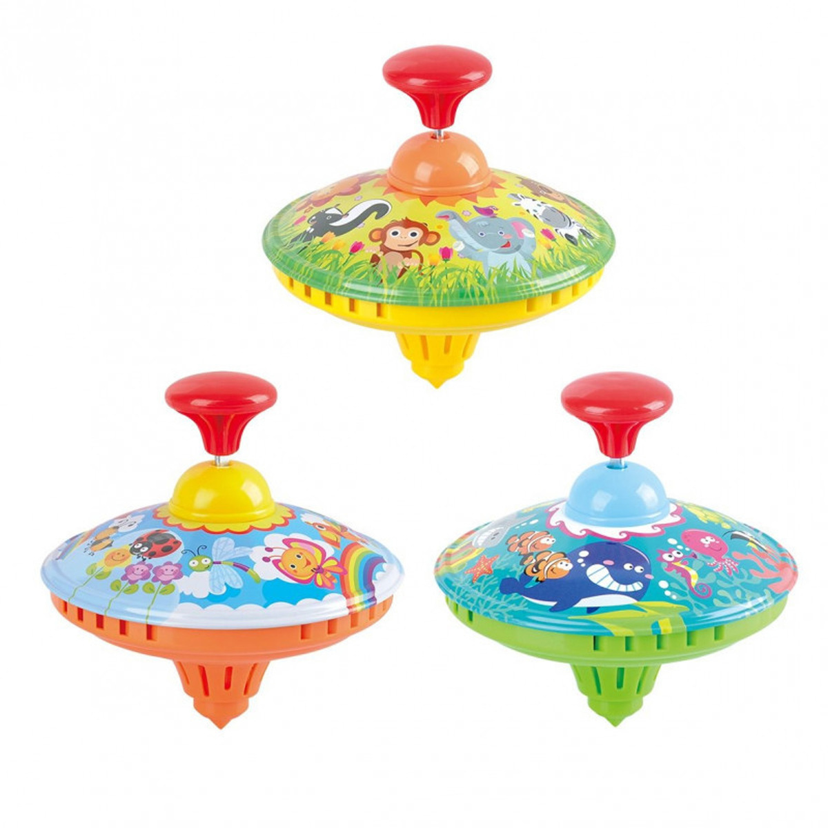 Playgo Spinning Top - 3 Assorted