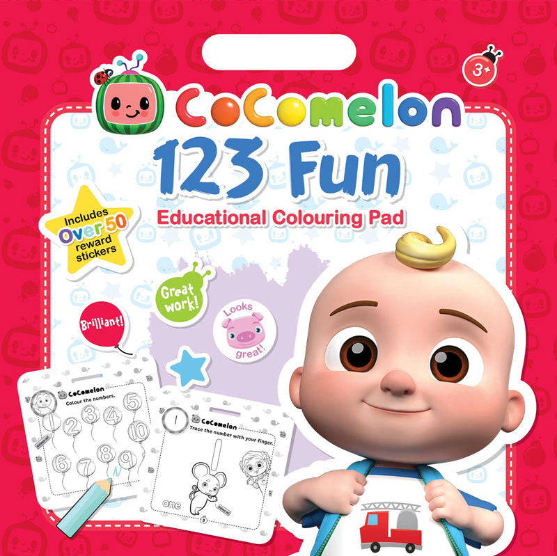 Alligator Cocomelon Colouring Pad 123