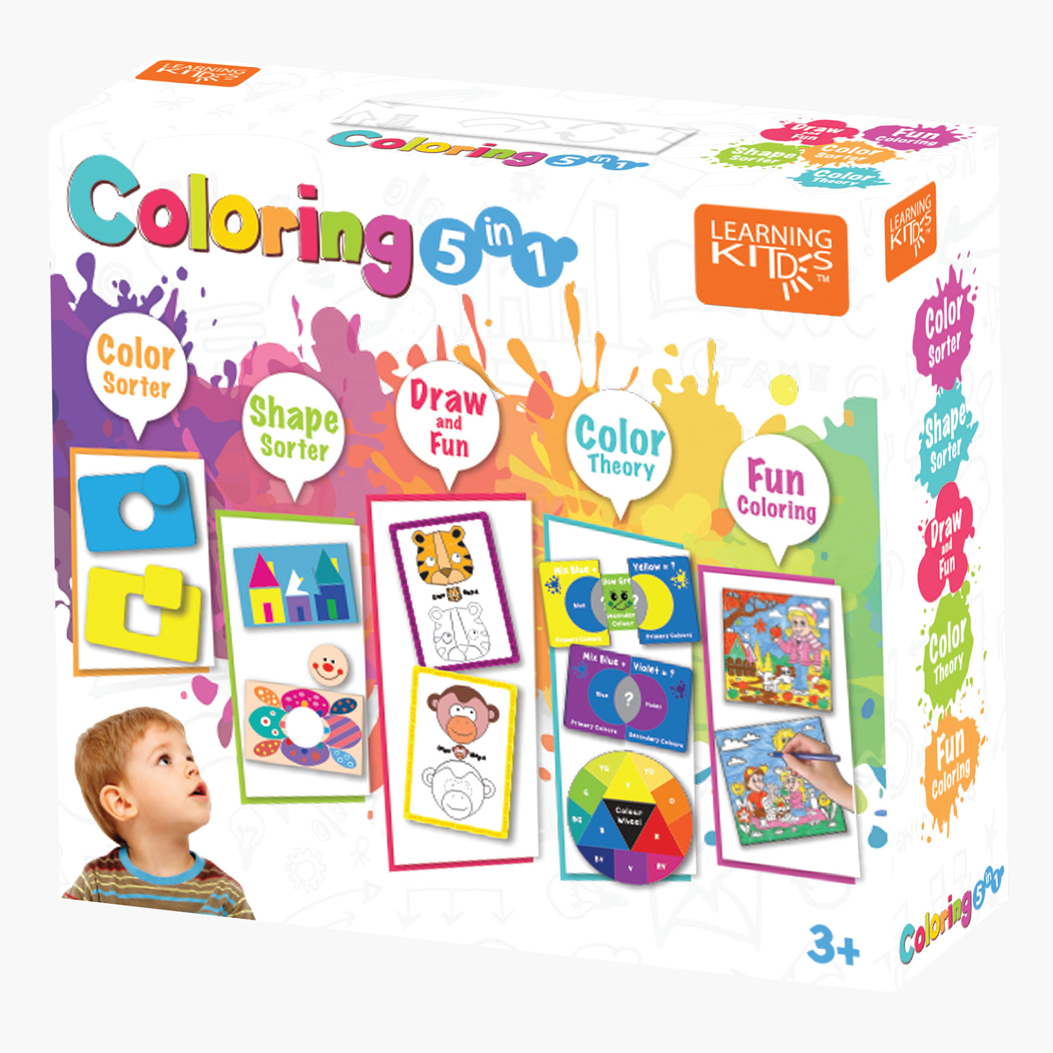 Learning Kitds - Coloring 5 In 1 Package