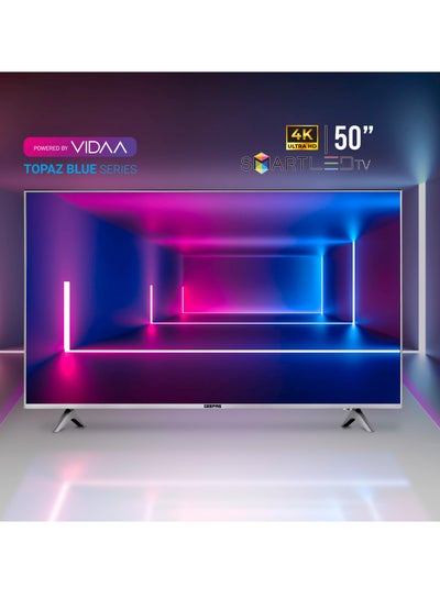 Geepas 50 4K Uhd Smart Led Tv, Frameless