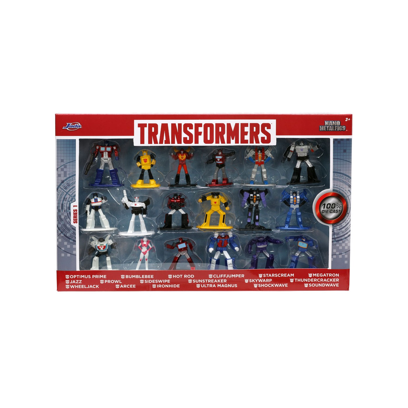 Jada Transformers Nanofigs 18 Pcs, Wave 2 Jada Transformers Nanofigs 18 Pcs, Wave 2