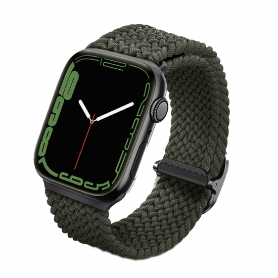 Uniq Aspen Braided Apple Watch Strap 44/42Mm Cypress Green(Green)