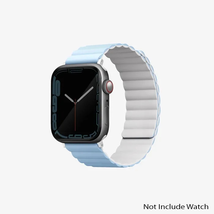 Uniq Revix Reversible Magnetic Apple Watch Strap 45/44/42Mm  Arctic (White/Blue)