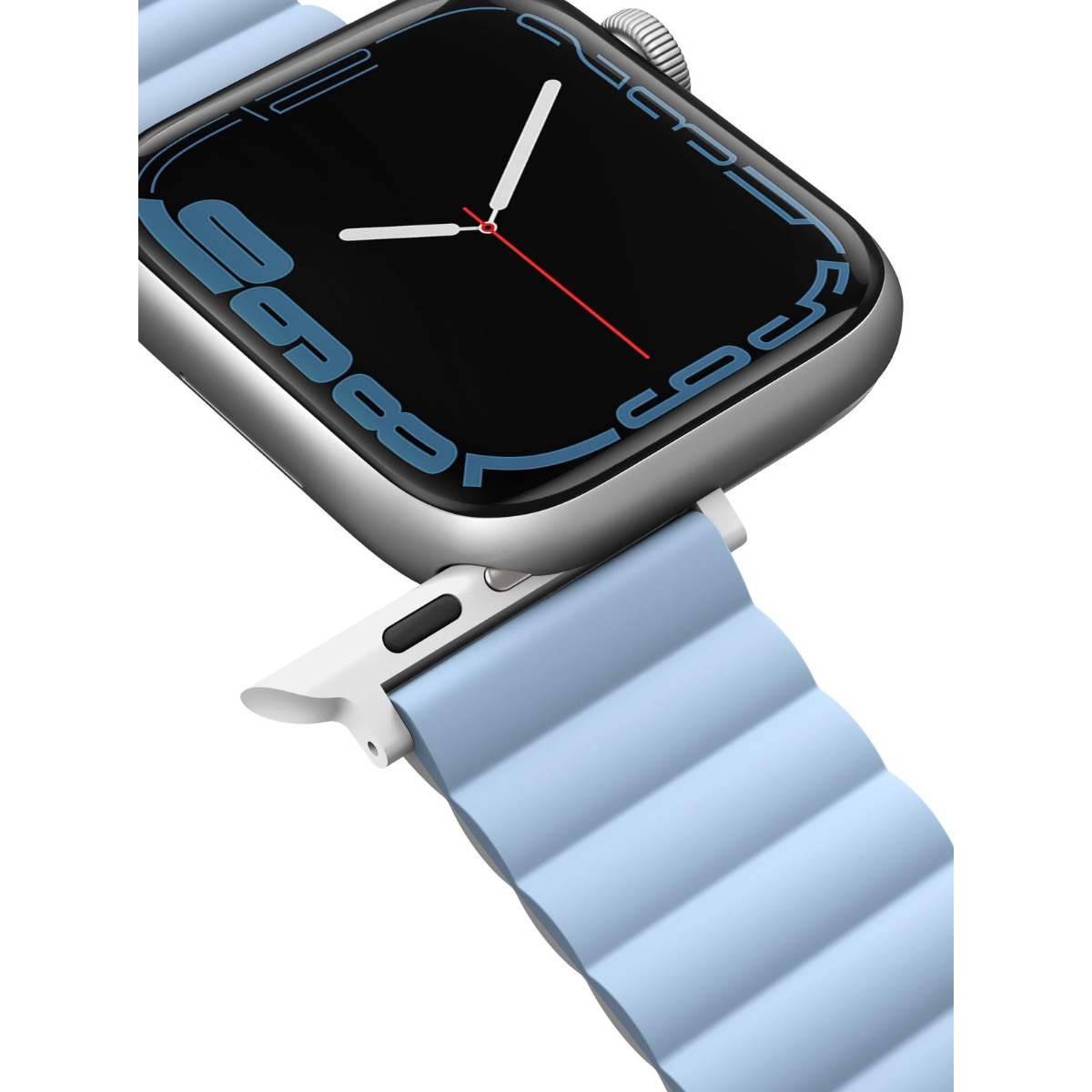 Uniq Revix Reversible Magnetic Apple Watch Strap 45/44/42Mm  Arctic (White/Blue)
