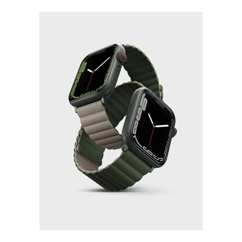 Uniq Revix Reversible Magnetic Apple Watch Strap 49/45/44/42Mm -Germany (Black)