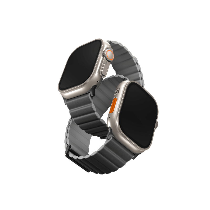 Uniq Revix Reversible Magnetic Apple Watch Strap 49/45/44/42Mm -Germany (Black)