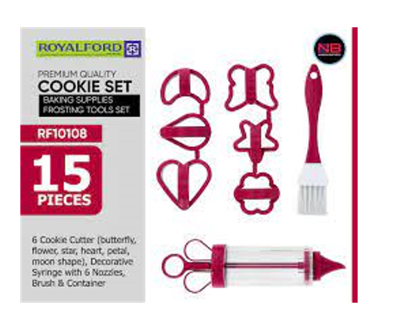 Royalford 15Pc Cookie Set-Turkey1X16
