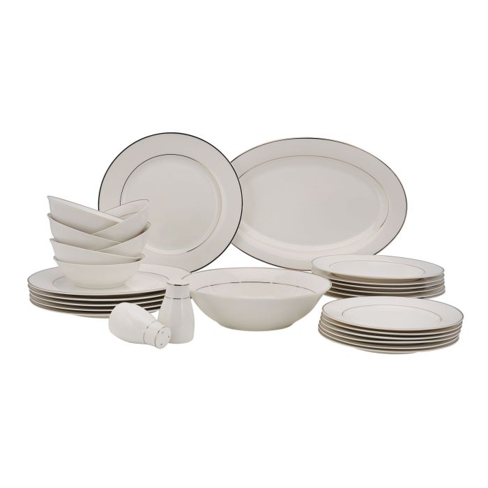 Royalford 28Pcs Fine Bone Dinner Set1X2