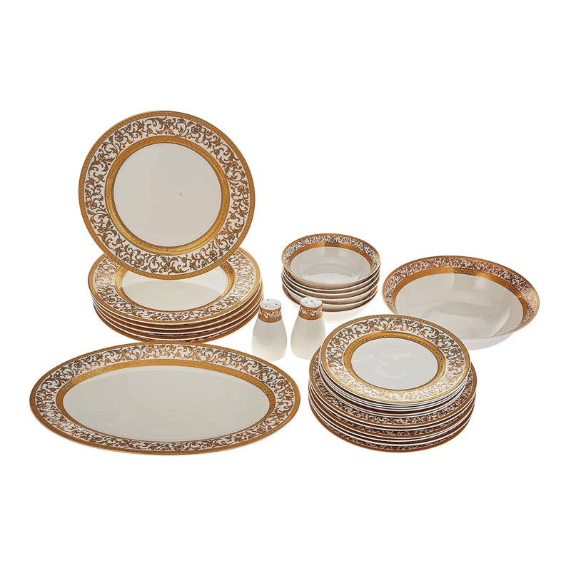 Royalford 28Pcs Fine Bone Dinner Set1X2