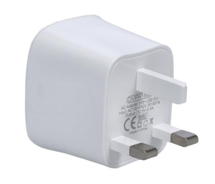 Olsenmark Dual Usb Port Travel Charger 1X100