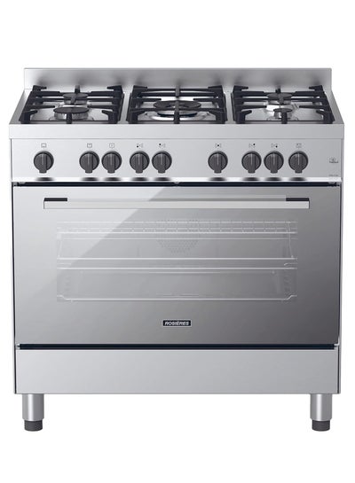 Ignis G1961Fcdxtf 90X60, 5Gas, Gas Oven + Fan Cast Iron Grid, Double Knob, Full Safety Made Italy