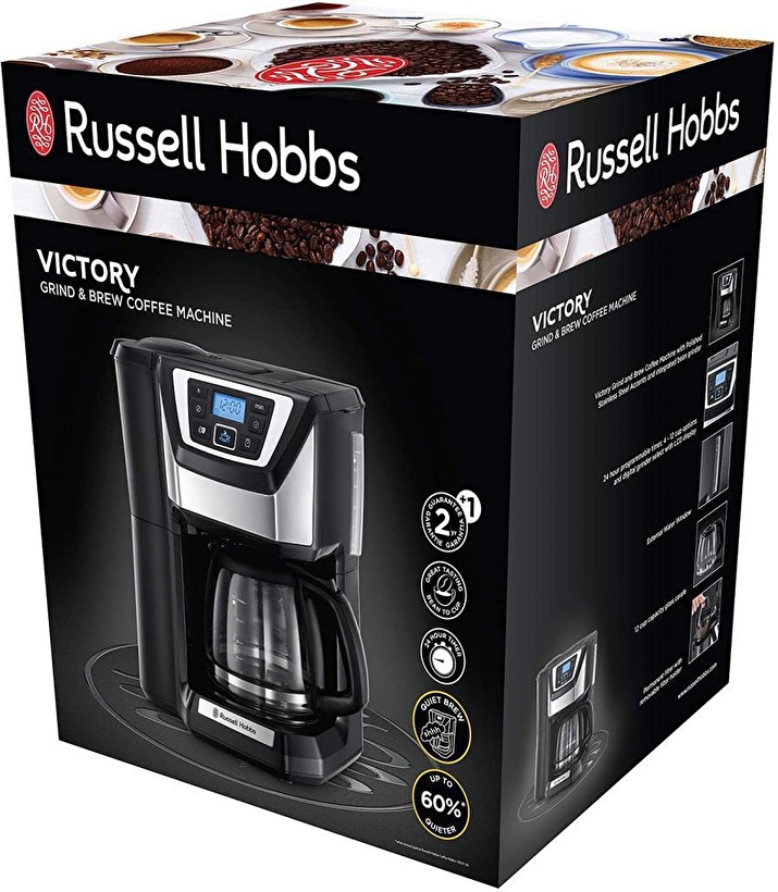 Russel Hobbs Rusell Hobbs 22000 Polished Stainless Stell Grind And Brew Coffee Maker