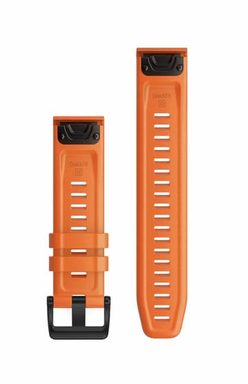 Garmin Band Fenix 6 22Mm Quick Fit Ember Orange Silicone 010-12863-01