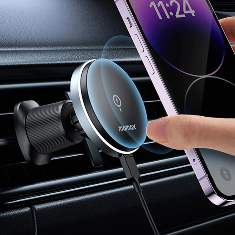 Momax Q.Mag Mount 5 15W Magnetic Wireless Charging Car Mount (Vent Mount)