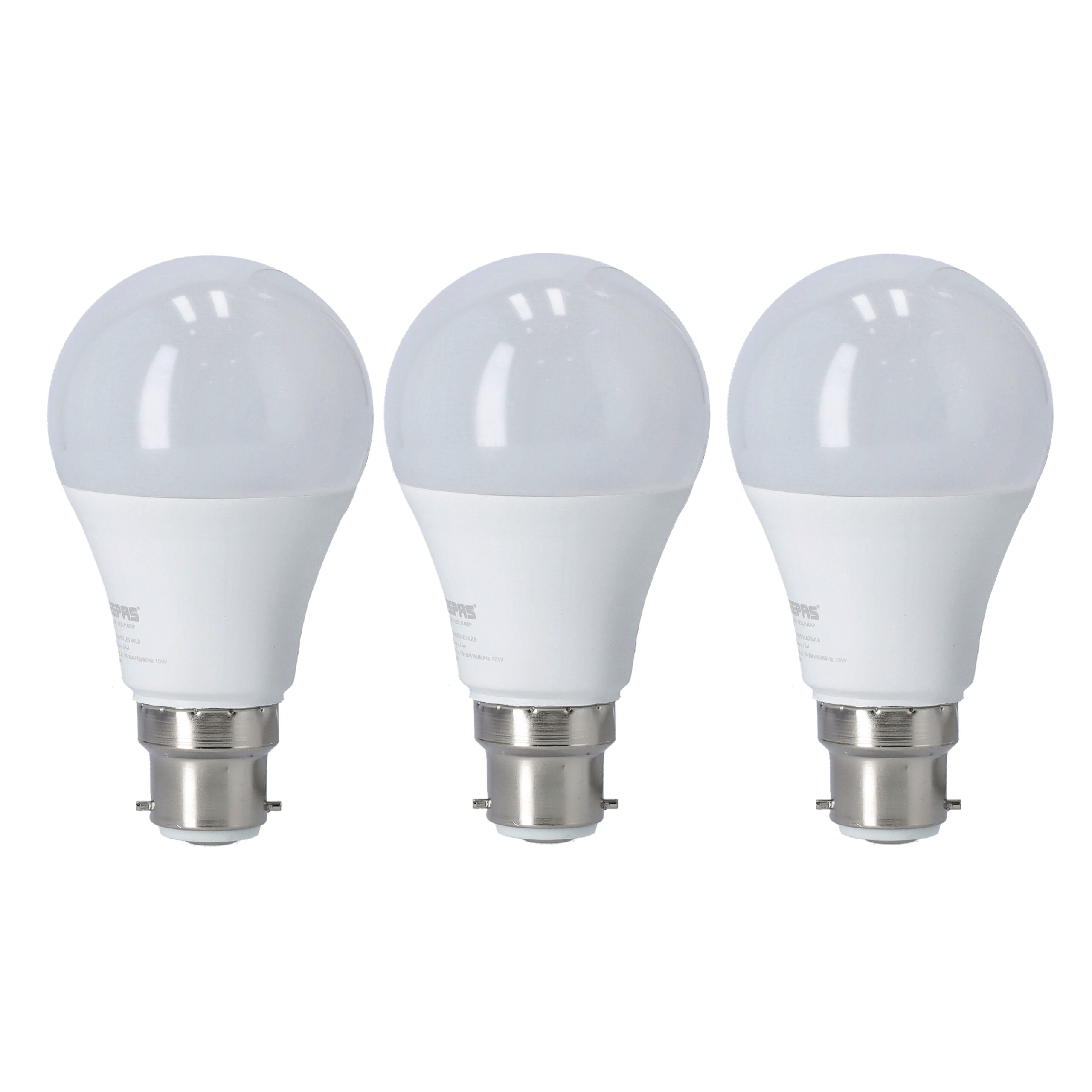 Geepas 3Pcs Combo Energy Savng Led Bulb/10W1X40