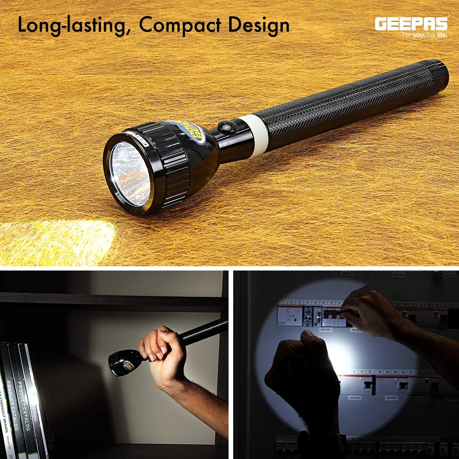 Geepas Flash Light/150Mm/ Li-Ion/1X40