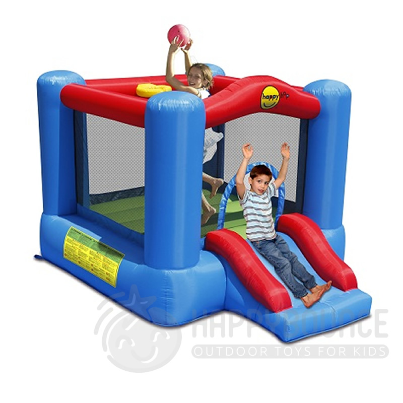 Happy Hop Inflatable Bouncer With Basketball Hoop