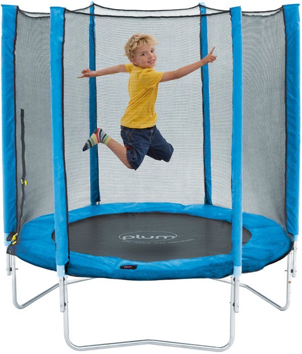 Plum Junior 4.5Ft Trampoline & Enclosure - Blue