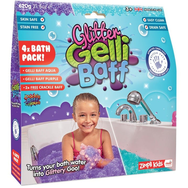 Zimpli Kids Gelli Baff Purple-Aqua 600G + 2 Crackle