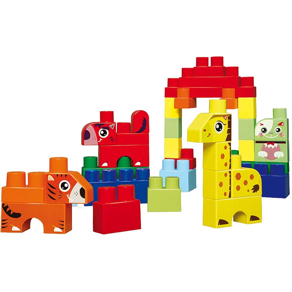 Ecoiffier Les Maxi Animals O/The World Barrel 50Pc