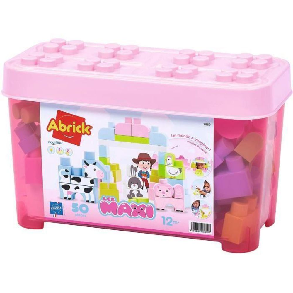 Ecoiffier Les Maxi Animals O/The World Barrel 50Pc