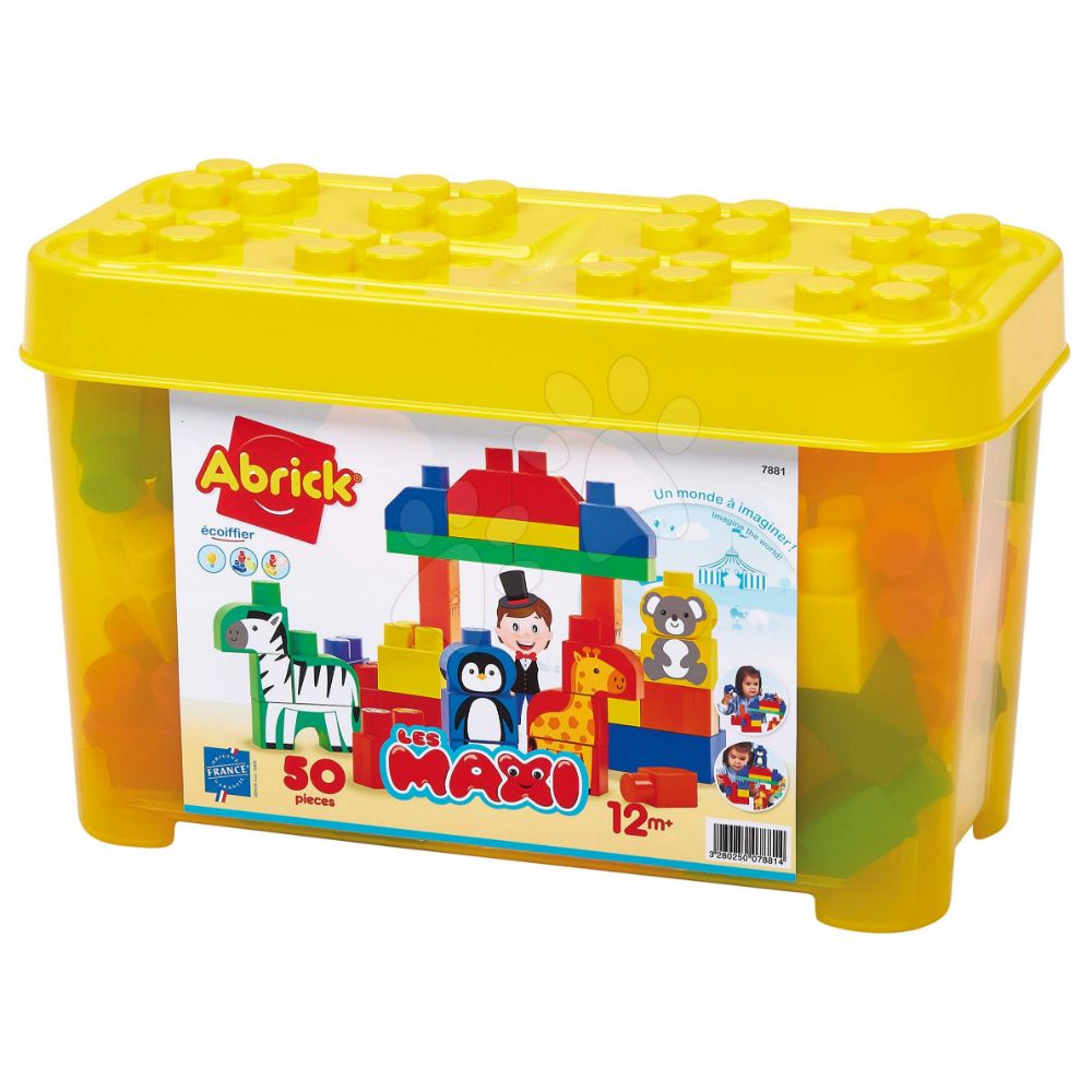 Ecoiffier Les Maxi Animals O/The World Barrel 50Pc