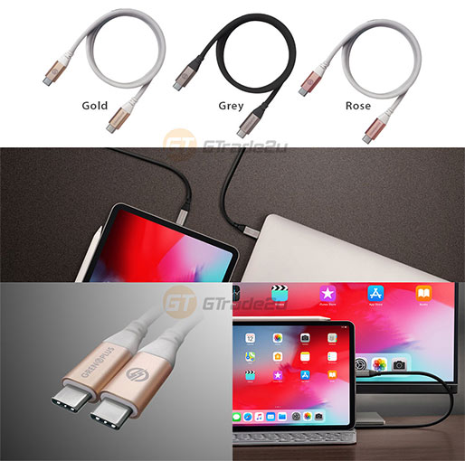 Grenoplus Usb C 3.1 Gen 2 Cable (Thunderbolt) 1M - Gold Grenoplus Usb C 3.1 Gen 2 Cable (Thunderbolt) 1M - Gold