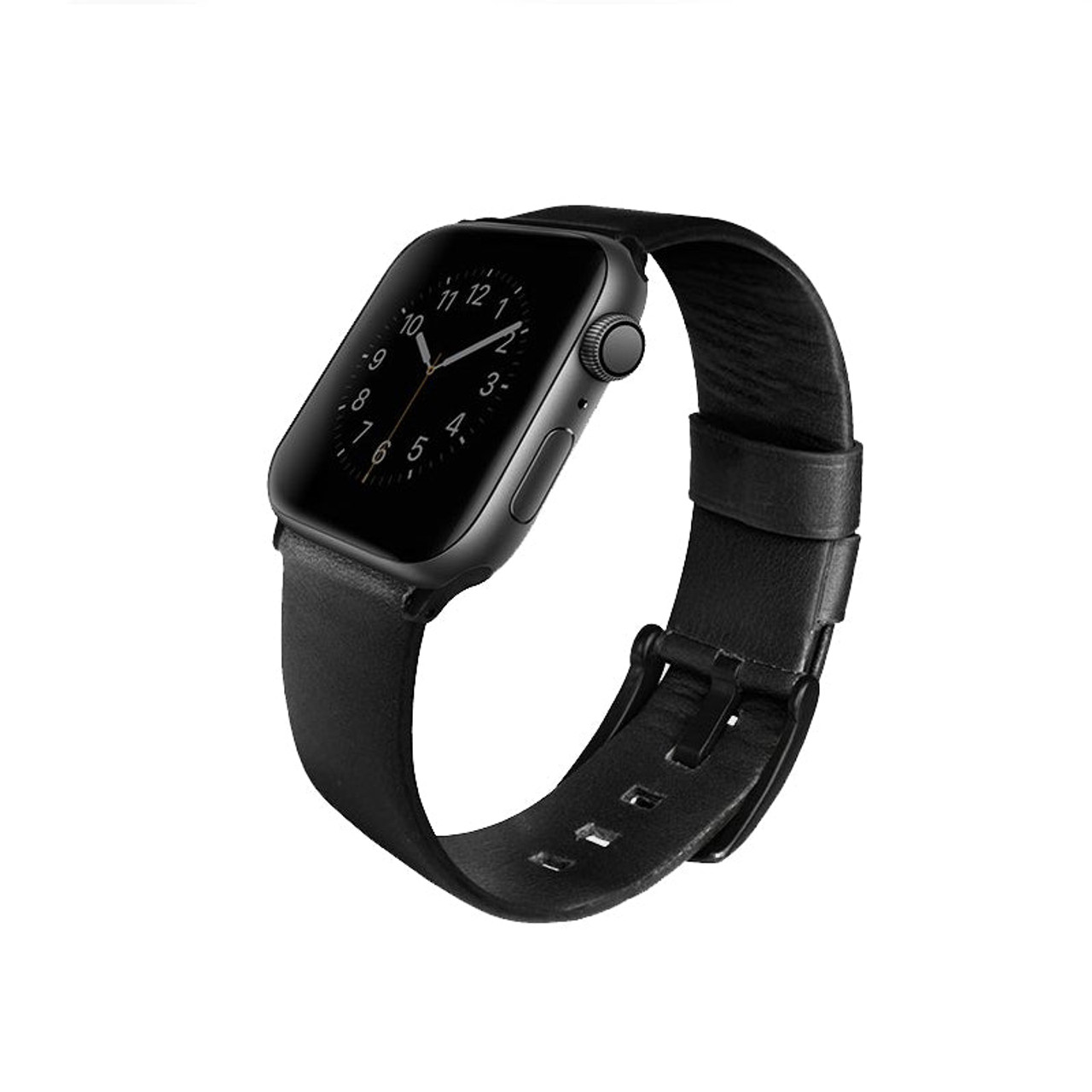 Uniq Mondain Apple Watch 4 Genuine Leather Strap 44Mm - Midnight