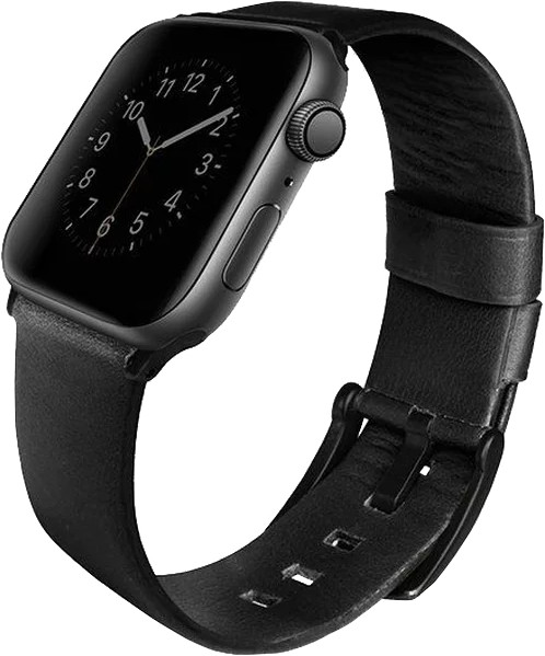 Uniq Mondain Apple Watch 4 Genuine Leather Strap 44Mm - Midnight