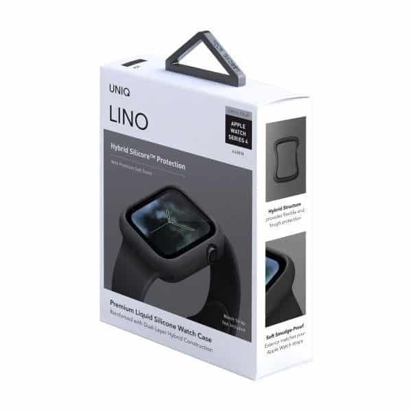 Uniq Lino Watch Case For Apple Watch 44Mm - Ash (Black)