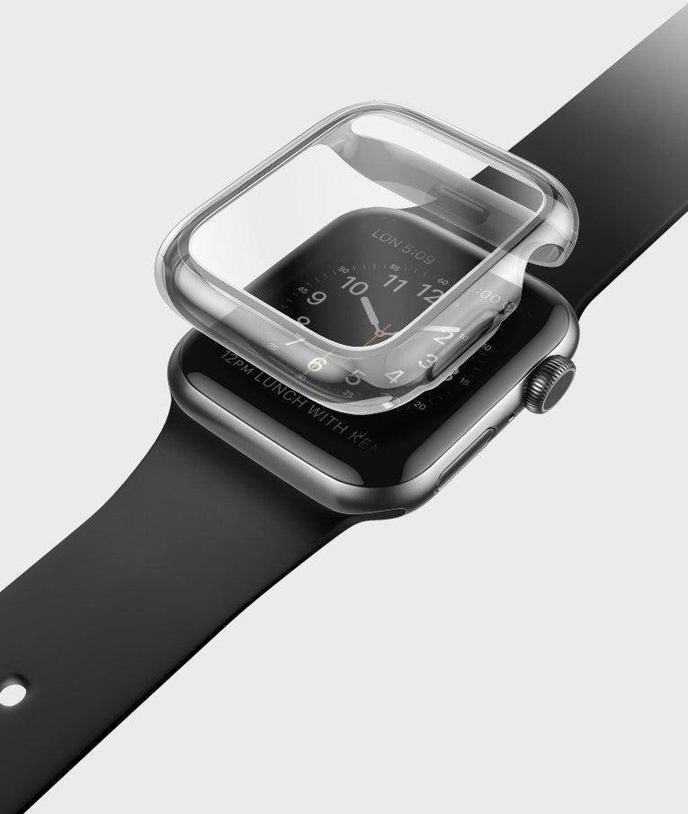 Uniq Garde Hybrid Apple Watch Series 4 Case With Screen Protection (40Mm) - Dove(Clear)
