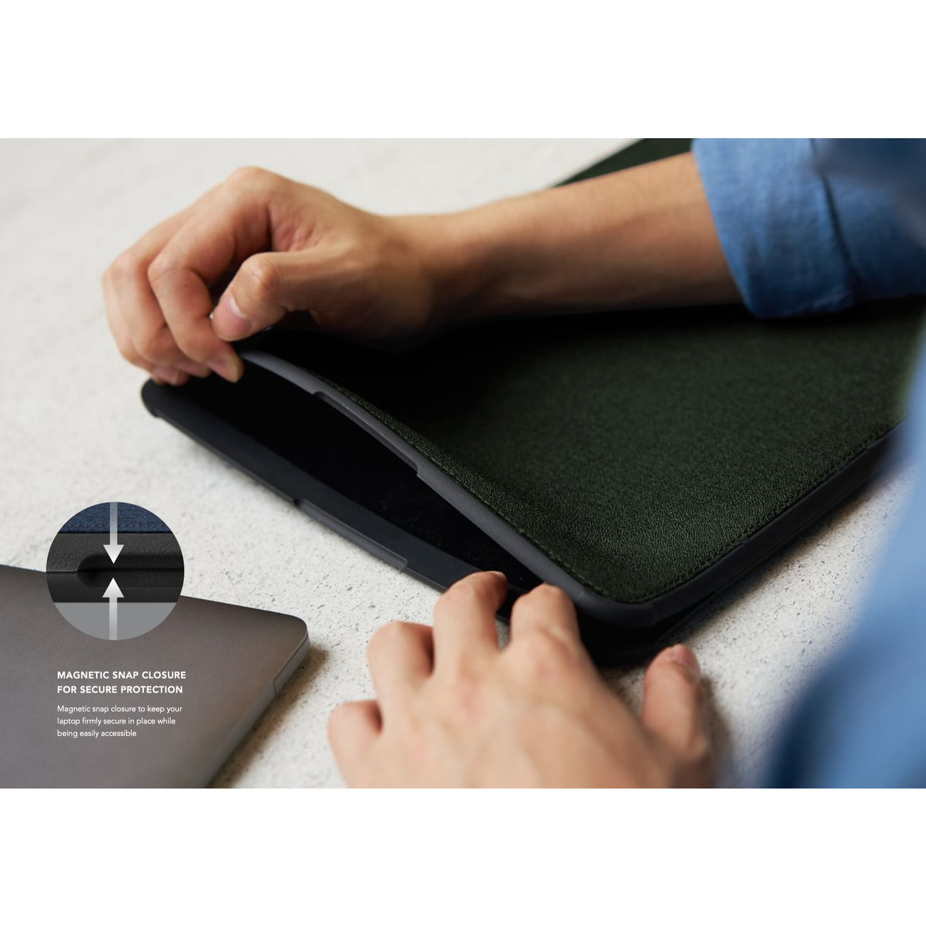 Uniq Dfender Tough Laptop Sleeve (Up To 16 Inche) - Marl Grey (Grey)
