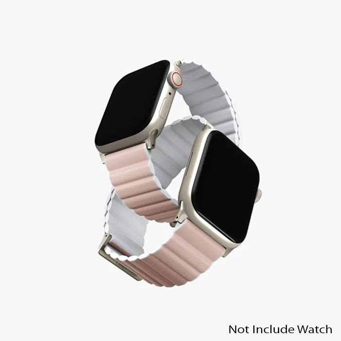 Uniq Revix Reversible Magnetic Apple Watch Strap 45/44/42Mm Blush(Pink/Beige)
