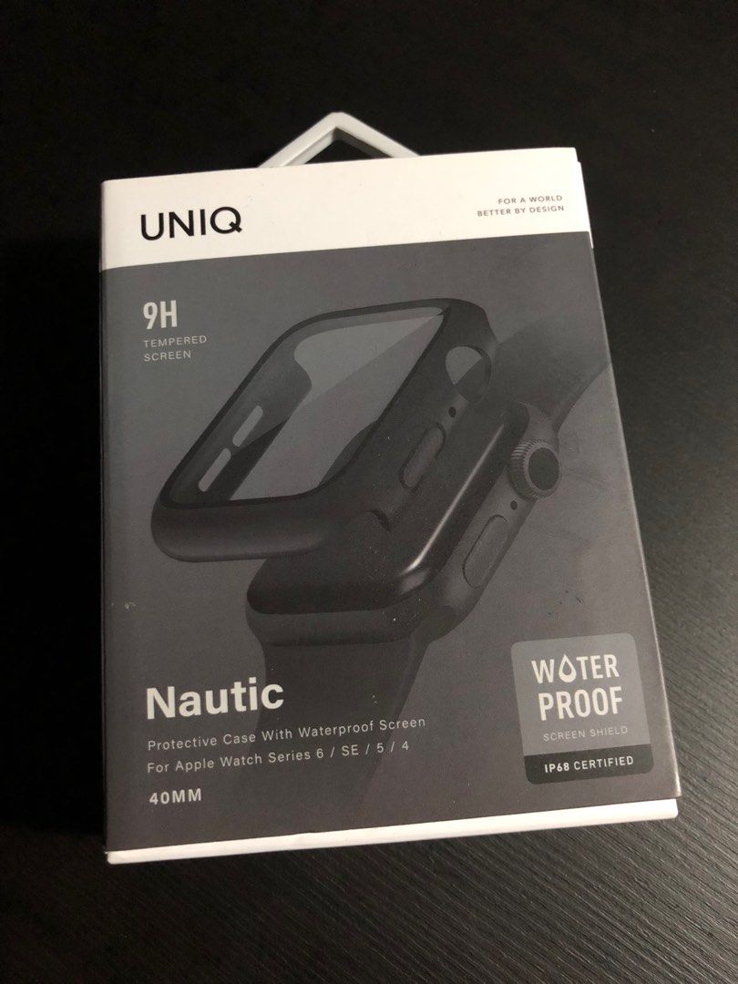 Uniq Nautic Watch Case With Ip68 Water-Resistant Tempered Glass Screen Protection 40Mm Crimson (Red)