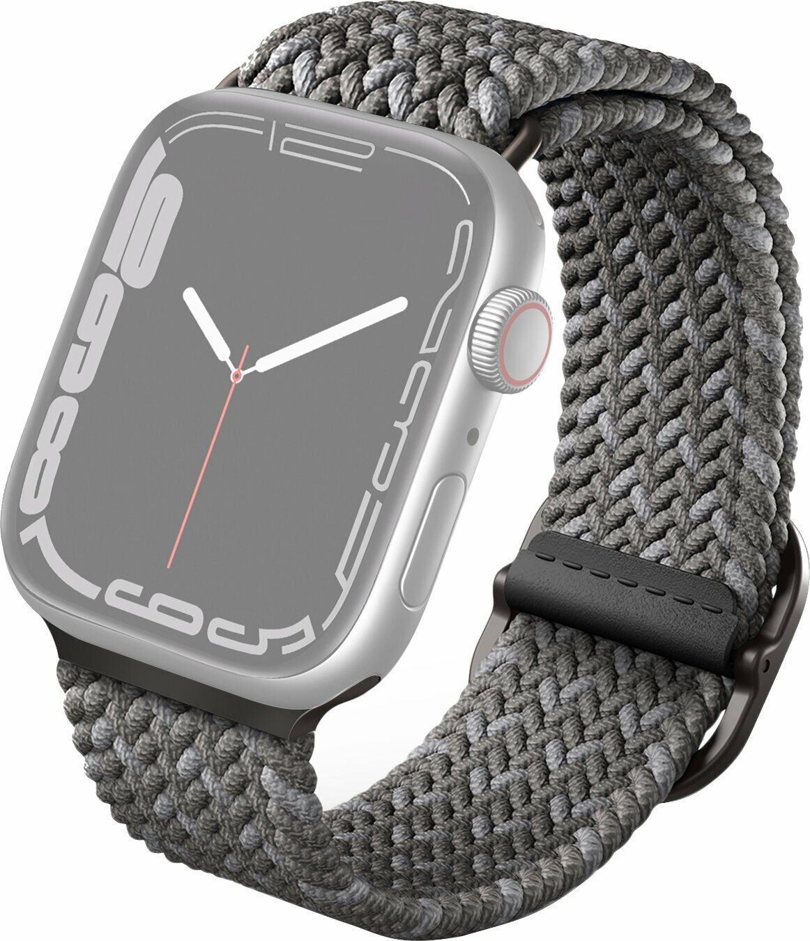 Uniq Aspen Designer Edition Braided Apple Watch Strap 45/44/42Mm - Pebble Grey (Pebble Grey)
