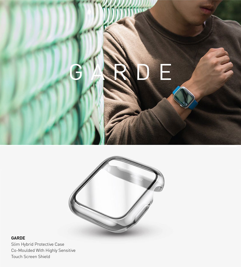 Uniq Garde Hybrid Watch Case With Screen Protection 41Mm - Dove (Clear)
