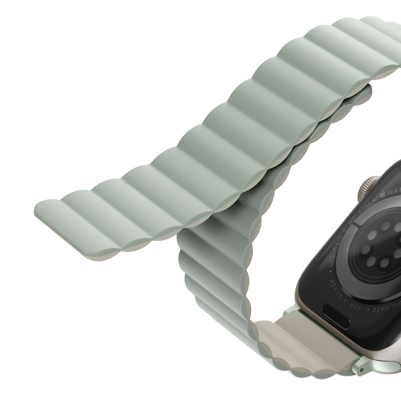 Uniq Revix Reversible Magnetic Apple Watch Strap 41/40/38Mm - Sage (Sage/Beige)