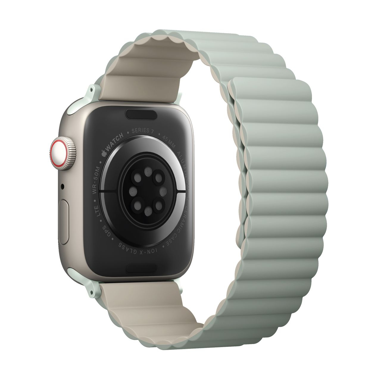 Uniq Revix Reversible Magnetic Apple Watch Strap 41/40/38Mm - Sage (Sage/Beige)