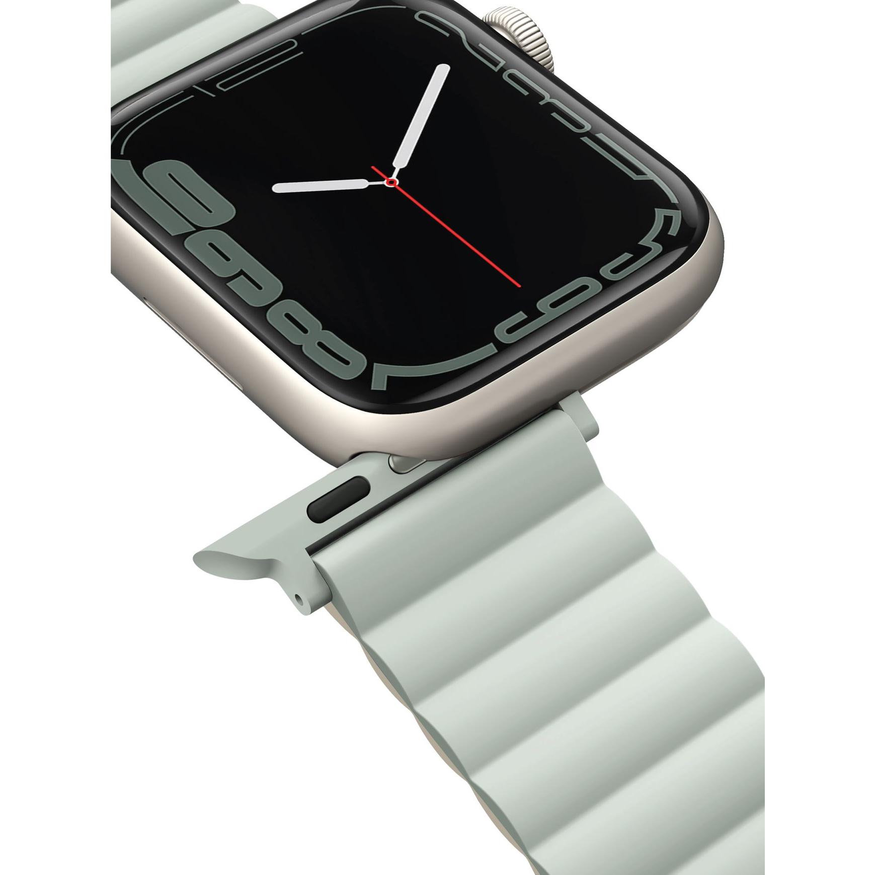 Uniq Revix Reversible Magnetic Apple Watch Strap 45/44/42Mm - Sage (Sage/Beige)