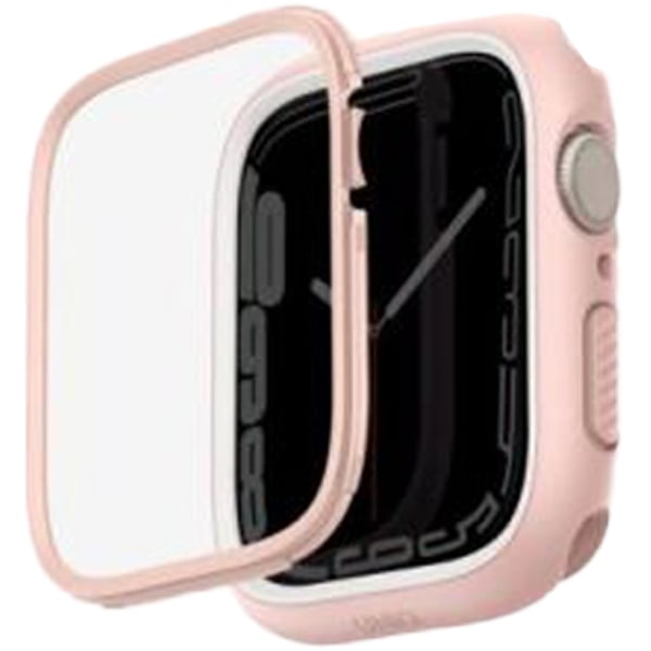 Uniq Moduo Apple Watch Case With Interchangeable Pc Bezel 45/44Mm - Blush (Pink/White)