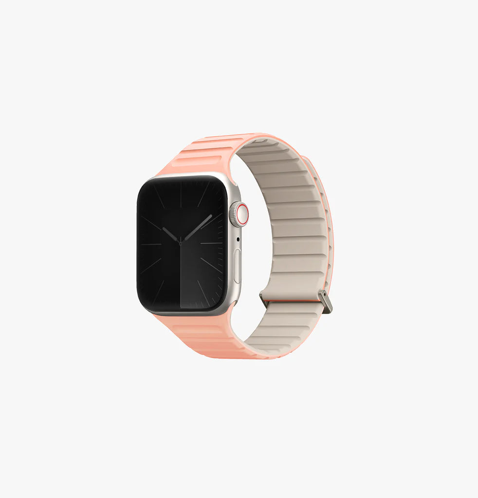 Uniq Revix Reversible Magnetic Apple Watch Strap 49/45/44/42Mm - Spain (Red)