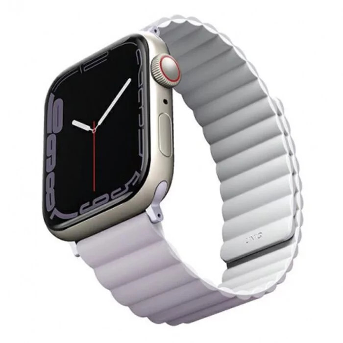 Uniq Revix Reversible Magnetic Apple Watch Strap 49/45/44/42Mm - Saudi (White)