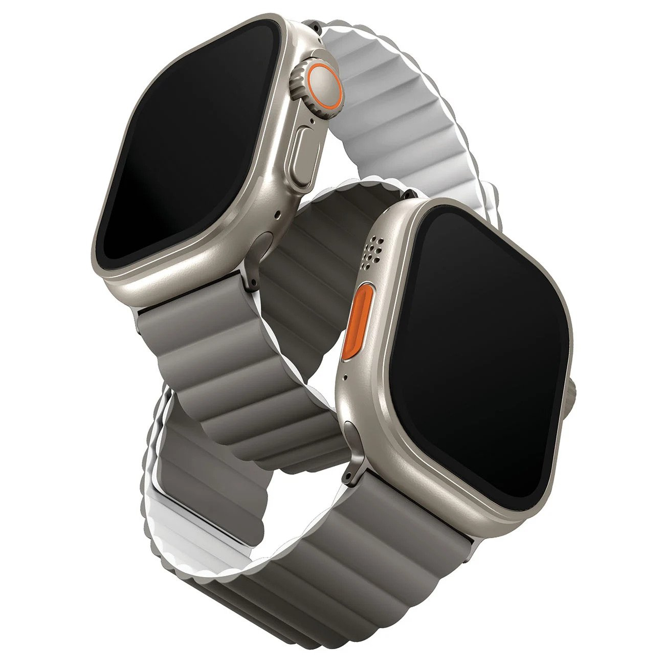 Uniq Revix Reversible Magnetic Apple Watch Strap 49/45/44/42Mm - Saudi (White)