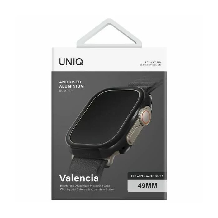 Uniq Valencia Watch Case For Apple Watch Ultra 49Mm - Midnight (Black)