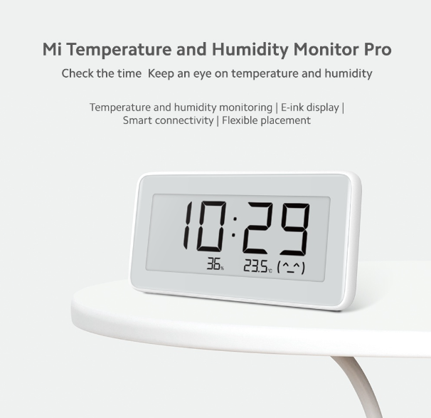 Mi Temperature And Humidity Monitor Clock