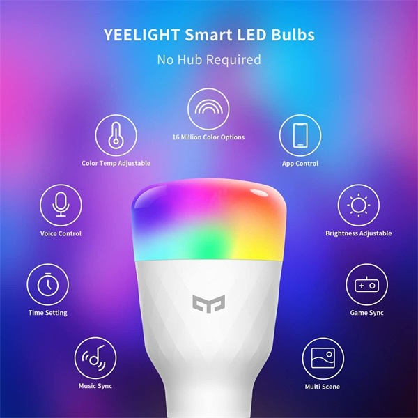 Mi Yeelight Smart Led Bulb W3 Multiple Color