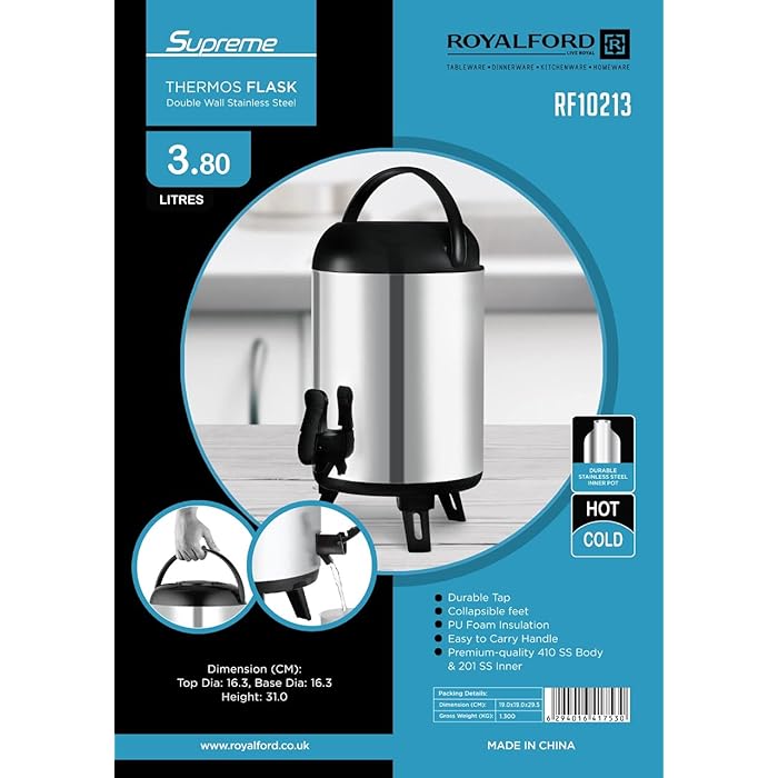 Royalford 1000Ml Ss Inner Fayona Coffee Pot 1X24