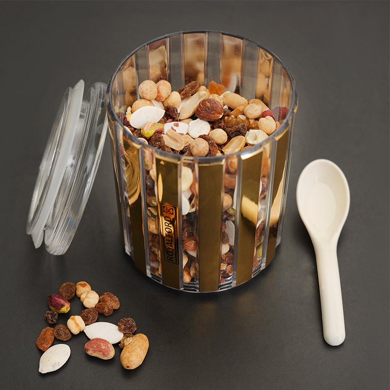 Royalford 750Ml Aqua Gold Airtight Cansiter1X36
