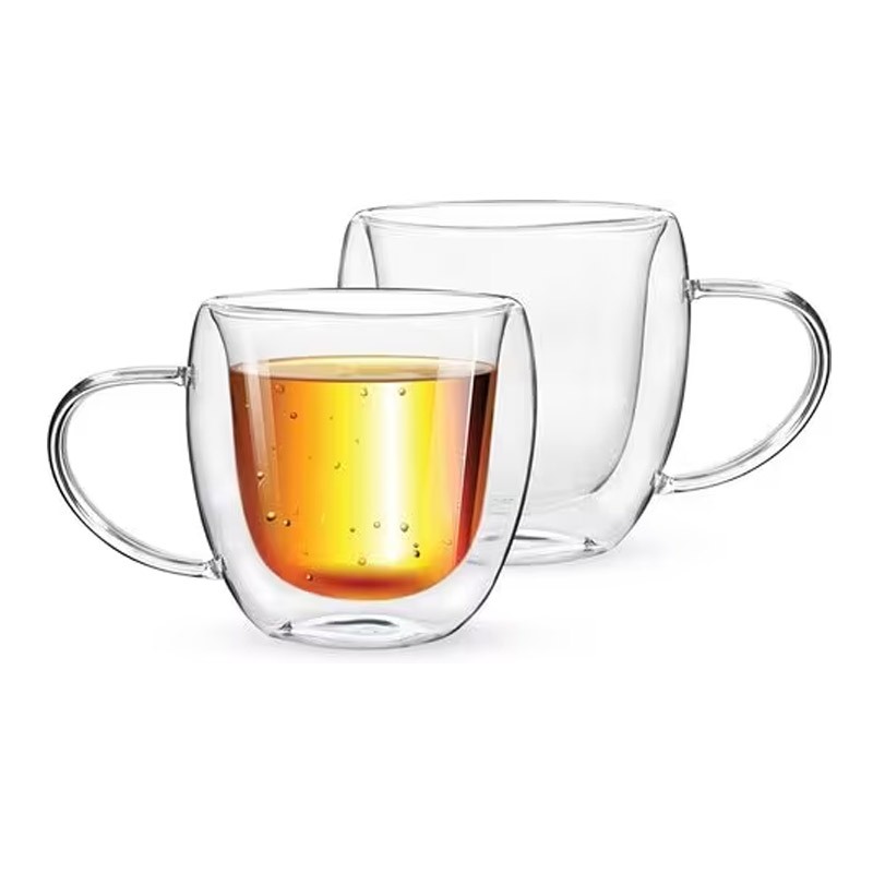Royalford Brs 2Pc Double Wall Mug Set 250Ml1X24