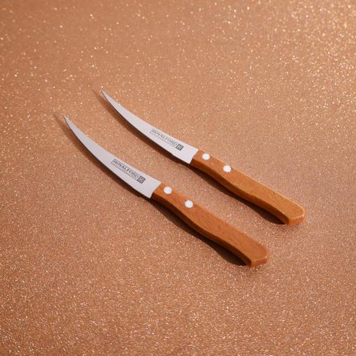 Royalford 2Pc Fruit Knife Set/Wooden Handle1X96